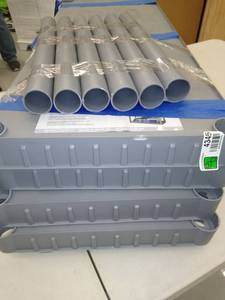 lot 4344 image: Blue Hawk 52.62-in H x 34.75-in W x 14.63-in D 4-Tier Plastic Freestanding Shelving Unit