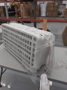 lot 4365 image: Keter 18-in D x 36-in W x 74-in H 5-Tier Plastic Utility Freestanding Shelving Unit- DAMAGED