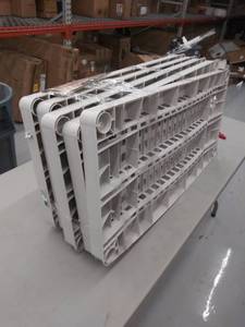 lot 4367 image: Keter 18-in D x 36-in W x 74-in H 5-Tier Plastic Utility Freestanding Shelving Unit