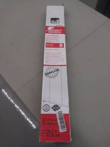 lot 4368 image: Project Source 1-in Cordless White Mini-Blinds (Common 27-in Actual 26.5-in x 64-in) NO HARDWARE