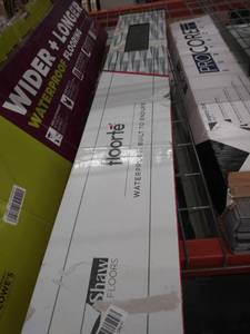 lot 4396 image: Shaw 1020v Paragon Plus - 7-116w Embossed Vinyl Flooring - Whitefill NOT FULLY INSPECTED OUTSIDE BOX