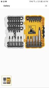 lot 4412 image: Dewalt Dwa35set Tough Grip 35-piece Screwdriver Drill Screwdriver Impact Bit Set