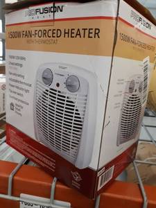 lot 4423 image: Pro Fusion Heat FH211B 1500 Watt White Portable Heater & Fan