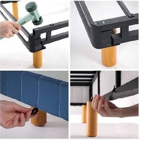 lot 4425 image: Zinus 11 Inch Quick Snap Standing Mattress Foundationlow Profile Platform Bed Twin