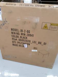 lot 4433 image: Flash Furniture Folding Card Table, Black