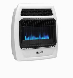 lot 4450 image: Dyna-glo 10,000 - 20,000 Btu Natural Gas Blue Flame Vent Free Heater White