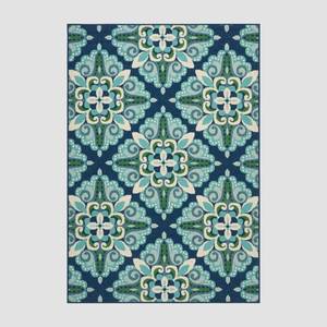 lot 171 image: Kaia Indoor Outdoor Floral Area Rug by Christopher Knight Home