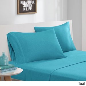 lot 178 image: Porch &amp Den Denver Jersey Knit Bed Sheet Set - Queen