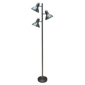lot 181 image: allen  roth Embleton 68&nbspinch&nbspMulti-Head Indoor Floor Lamp w Metal Shade