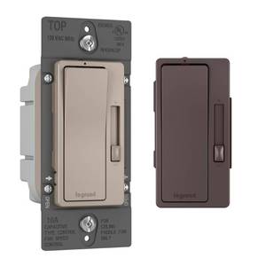 lot 198 image: Legrand radiant 1-Switch 1.6-amp Single Pole Indoor Rocker Combination Dimmer & Fan Control