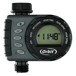 lot 206 image: Orbit Digital Hose Sprinkler Irrigation Timer for Vacation Lawn, Plant & Garden Watering
