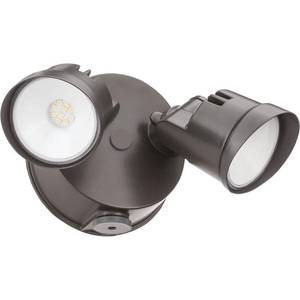 lot 214 image: Lithonia Lighting 2-Head LED Dusk-to-Dawn Flood Light