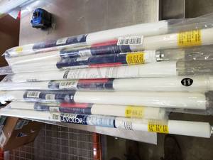 lot 238 image: Levelor Room Darkening Roller Shades  VARIOUS SIZES