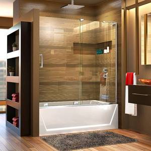 lot 126 image: Dream Line Mirage X Shower & Tub Door Installation Kit, Door Bracket, and Doors