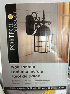 lot 162 image: Portfolio Outdoor Wall Lantern
