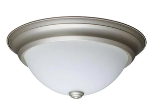 lot 163 image: Project Source 13&nbspinch&nbspTraditional Led Flush Mount Light