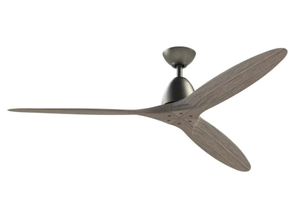 lot 195 image: Fanimation Prop 60&nbspinch&nbspCeiling Fan Weather Wood Blades w Remote Control