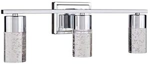 lot 212 image: Allenroth Dunwynn 3-Light Chrome Modern Vanity Light