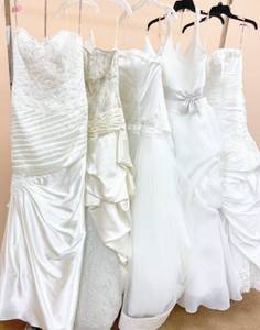lot 7528 image: Fabulous Five - Lot of Designer Sample Bridal Gowns