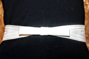 lot 7575 image: Avenue Diagonal Bridal Belt Size 16 Ivory