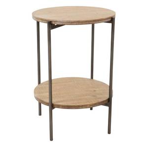 lot 55011 image: Kamryn Modern Accent Table - Tan & Brown
