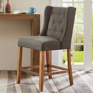 lot 55021 image: Madison Park Aida Charcoal Counter Stool - 21w x 24d x 41.5h- Retail$156.49
