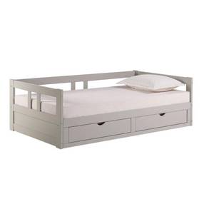 lot 55034 image: Melody Expandable Twin to King Trundle Daybed with Storage Drawers - Retail$497.00