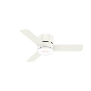 lot 55035 image: Hunter Fan Minimus 44-inch Low Profile LED Ceiling Fan with Remote- Retail$199.99