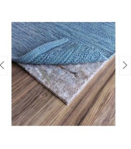 lot 55044 image: FiberSoft Extra Thick 100-percent Felt Rug Pad for All Floors - Grey- Retail$96.99