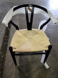lot 55050 image: Poly and Bark Weave Chair (Set of 2)- Retail$296.49