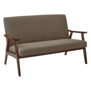 lot 55058 image: Davis Loveseat Otter Brown - OSP Home Furnishings