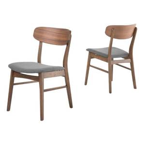 lot 55059 image: Christopher Knight Fabric-upholstered Wood Dining Chairs (Set of 2)- Retail$179.99