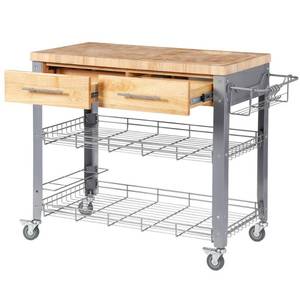 lot 55063 image: Chris & Chris Stadium Kitchen 1.5-inch thick Work Station with drawers- Retail$437.99