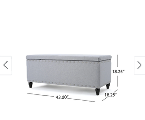 lot 55079 image: Tatiana studded storage ottoman