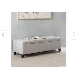 lot 55085 image: Hikaru Storage Ottoman by Christopher Knight Home