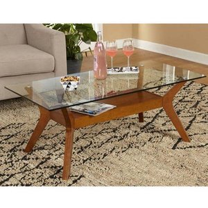 lot 55247 image: Carson Carrington Kristiansand Walnut Finished Coffee Table