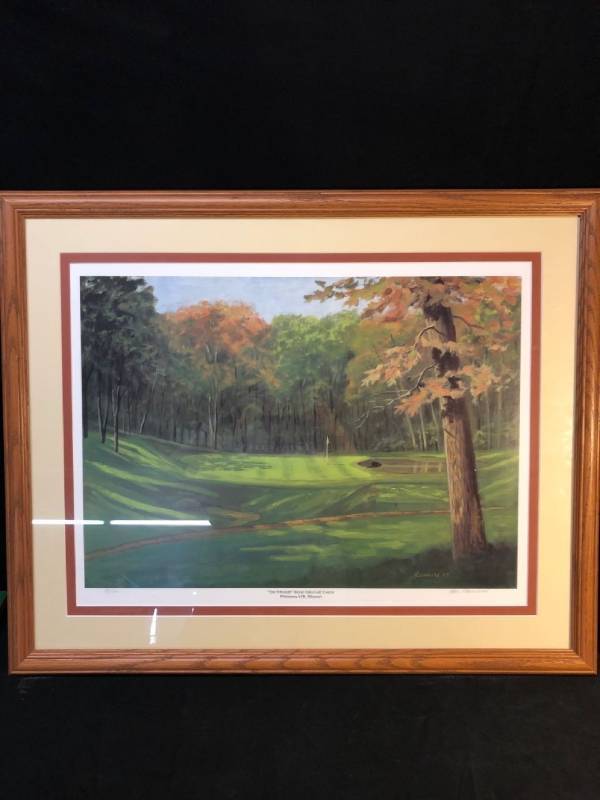 lot 4627 image: Painting of Royal Oaks Golf Course Location near Shelf P4
