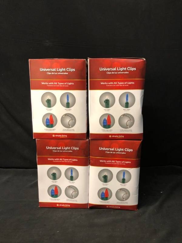lot 4712 image: Lot of 4 Universal Light Clips Location Under Shelf P3