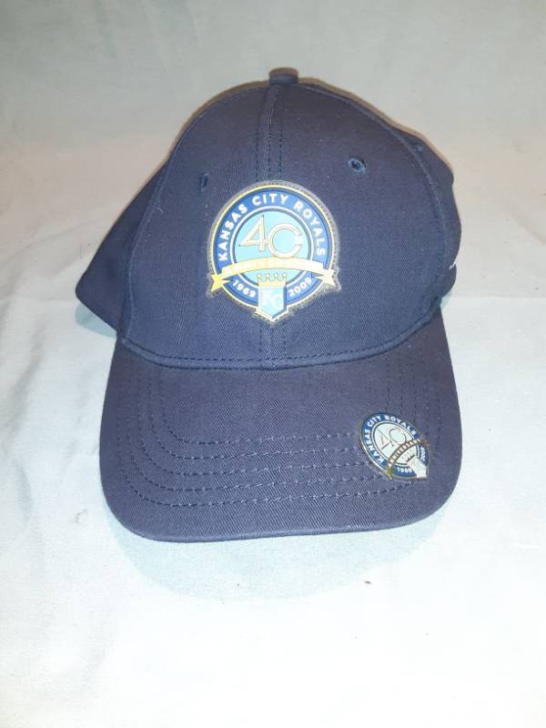 lot 4741 image: Kansas City Royals 40th Anniversary 1969-2009 Velcro Back Baseball Hat