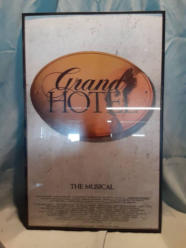 lot 4754 image: Framed Theatre Poster of Grand Hotel The Musical