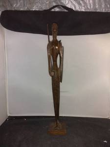 lot 7881 image: Wooden Statue Of A Tribesman