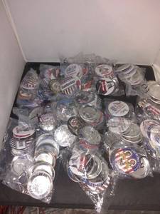 lot 77405 image: Mega Lot Of Assorted Political Buttons