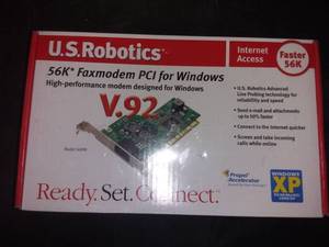 lot 77447 image: US Robotics V.90-V.92 Internal PCI Faxmodem