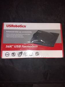 lot 77451 image: US Robotics USR5633B 56K V.92 USB External FaxModem USR5633B