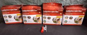 lot 77453 image: Lot of 4 Simple Living Innovations 75ct Ladderless Light Clips with Pole Adapters