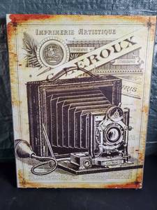lot 77473 image: Vintage Camera Wall Decor Print on Canvas