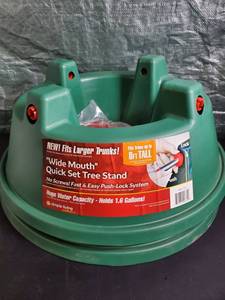lot 77475 image: Lot of 2 Simple Living Solutions Quick Set Tree Stand Up To 8ft