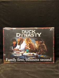lot 77480 image: Metal 17��x12�� Family First Duck Dynasty Poster Location Near Shelf 6