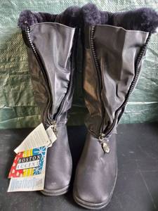 lot 77485 image: Weather Proof. Boston Accent Black Fur Boots