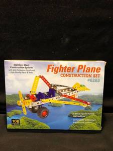 lot 80452 image: Fighter Plane Stainless Steel Construction Set Location Shelf 4